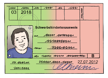 Ein Schwerbehindertenausweis